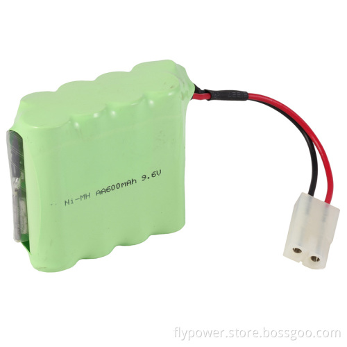 9.6V AA600mAh Ni-MH Rechargeable Battery Pack (8S of FH-AA600)